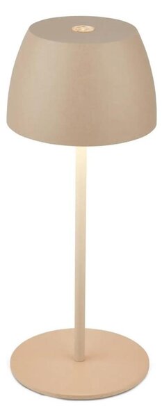 Briloner - Lampada da tavolo LED MINI ricaricabile, dimmerabile e a sfioramento per esterni LED/2,5W/5V IP44 1800 mAh beige