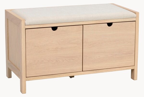 Panca imbottita in legno con contenitore Hillmond