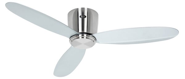 ECO PLANO II Ventilatore da soffitto Smart Ø 112 cm argento CasaFan, Eco Plano II, Metallizzato, Soggiorno, Plastica, Moderno