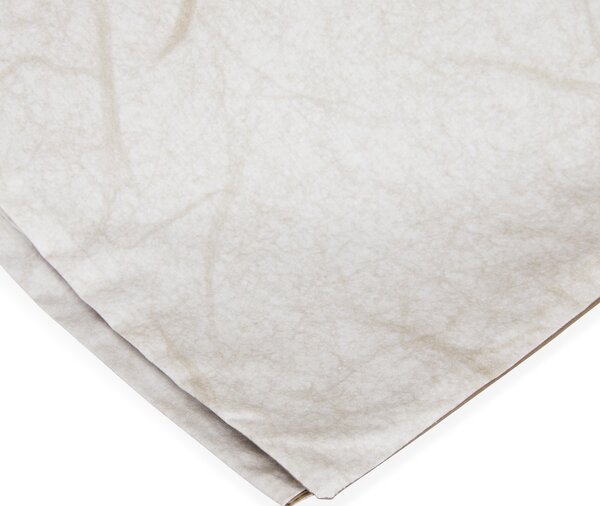 Completo Lenzuola In Percalle Paper Matrimoniale - 250X290 175X205 + 2 Federe 50X80 Carrara Moderno Beige Caleffi