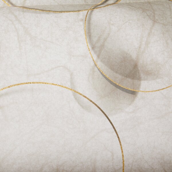 Completo Lenzuola In Percalle Paper Matrimoniale - 250X290 175X205 + 2 Federe 50X80 Carrara Moderno Beige Caleffi