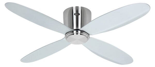 ECO PLANO II Ventilatore da soffitto Smart Ø 112 cm argento CasaFan, Eco Plano II, Metallizzato, Soggiorno, Plastica, Moderno