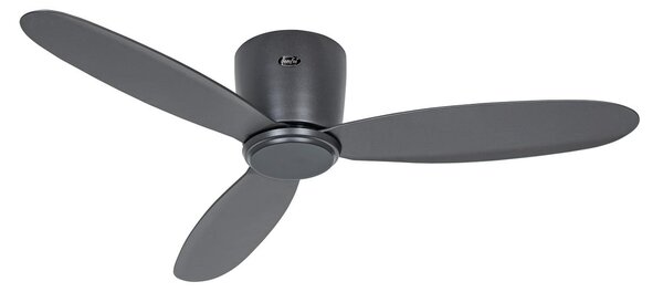 Ventilatore da soffitto ECO PLANO II Smart 112 antracite - CasaFan CasaFan, Eco Plano II, Grigio, Soggiorno, Plastica, Moderno