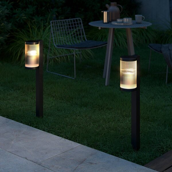 Nordlux Lampioncino da giardino Coupar Garden, dimmerabile, Nero, Alluminio, Lampada da esterni