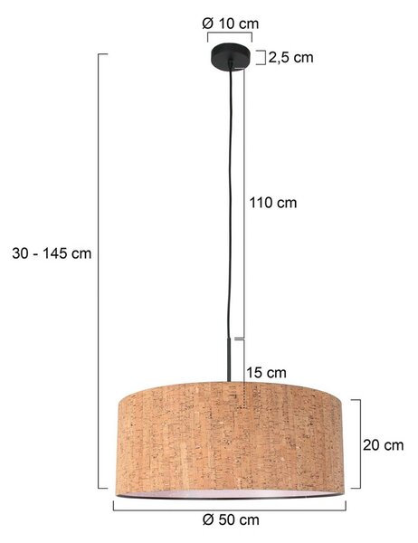 Steinhauer Lampada a sospensione Sparkled Light, dimmerabile, Marrone / Ruggine, Soggiorno / Sala da pranzo, Metallo, Moderno, Lampada a sospensione