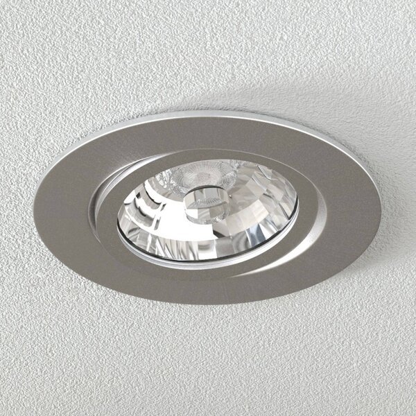 MEGAMAN Downlight LED Rico 6,5 W, acciaio spazzolato