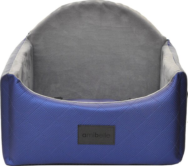 Seggiolino per cani Seggiolino per cani in pelle artificiale ZULA BLUE 48 x 48 cm