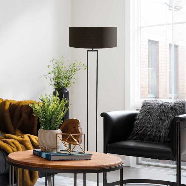 Steinhauer Lampada da terra Stang, dimmerabile, Nero, Soggiorno / Sala da pranzo, Metallo, Moderno, Lampada da terra