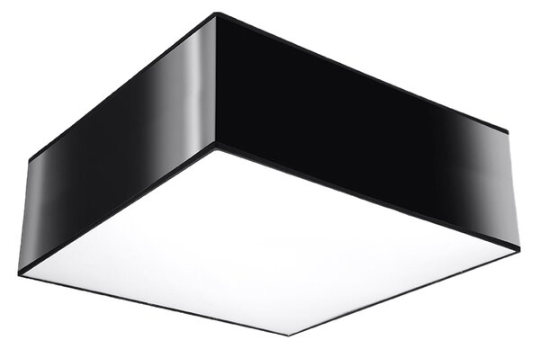 Lampada da soffitto HORUS nero 1xE27 15W PVC 11x25x25cm Sollux Lighting