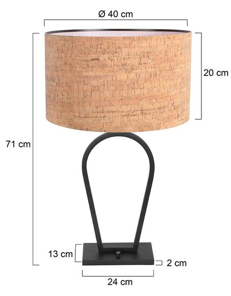 Steinhauer Lampada da tavolo Stang, dimmerabile, Nero, Soggiorno / Sala da pranzo, Metallo, Moderno, Lampada da tavolo