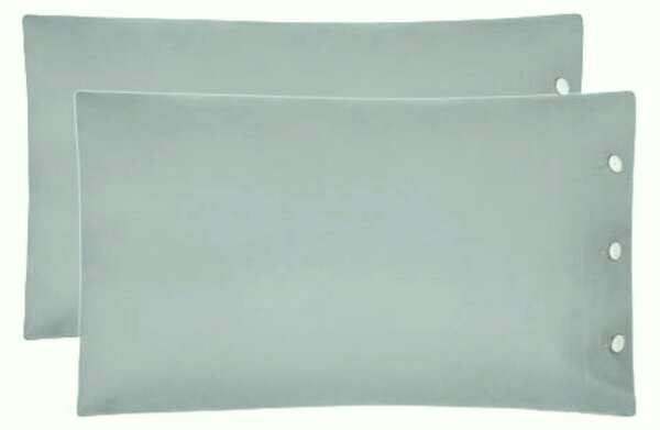 Coppia Federe In Percalle Percolours 50x80 Bellora Continuat. Tinta Unita Malva Caleffi