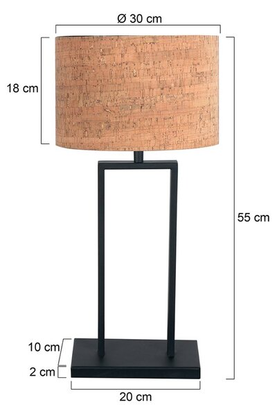 Steinhauer Lampada da tavolo Stang, Nero, Soggiorno / Sala da pranzo, Metallo, Moderno, Lampada da tavolo