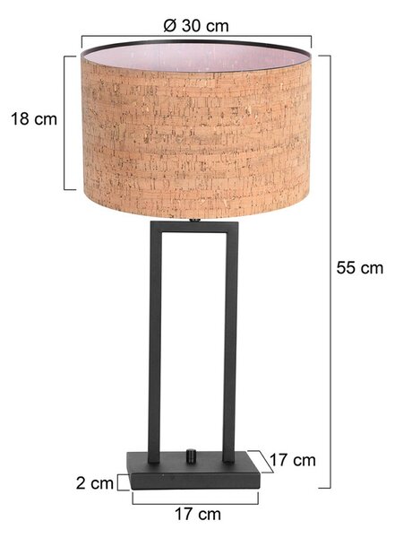 Steinhauer Lampada da tavolo Stang, Nero, Soggiorno / Sala da pranzo, Metallo, Moderno, Lampada da tavolo