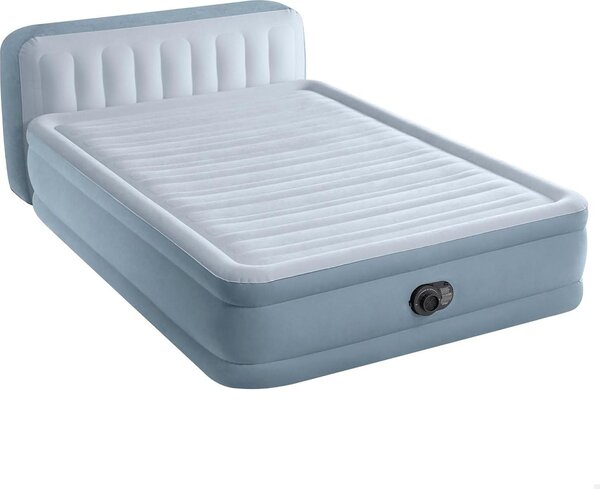 INTEX 64450ND Letto ad aria DuraBeam Testiera Queen 236x152x86cm con pompa Letto per ospiti