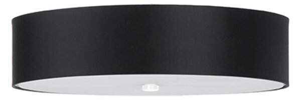 Lampada a soffitto SKALA 50 nero 5xE27 15W tessuto/vetro/acciaio 16x50x50cm Sollux Lighting