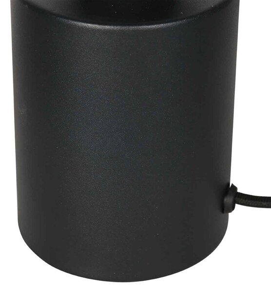 Mexlite Lampada da tavolo Bloeba, Nero, Soggiorno / Sala da pranzo, Tessuto / Stoffa / Seta, Lampada da tavolo