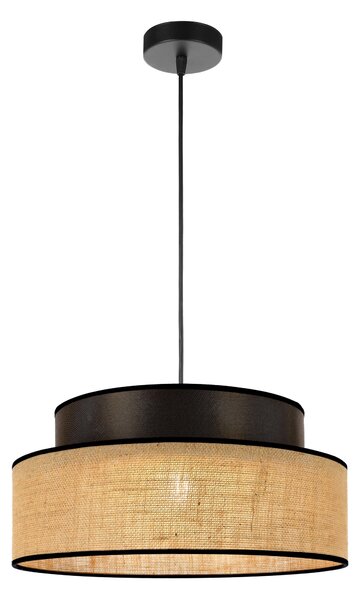 FKL DESIGN Home Deco Lampada a sospensione Grigio Marrone Lampada a sospensione della serie BE110-H-GB (Grigio, Marrone)
