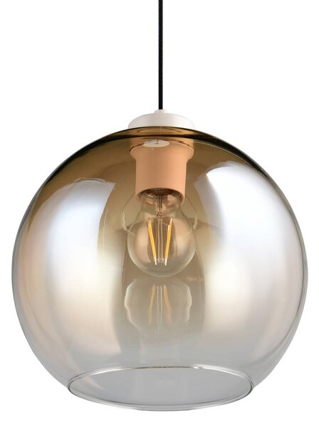 Reality Leuchten Lampada a sospensione Liora, dimmerabile, Crema / Ambra, Soggiorno / Sala da pranzo, Vetro, Moderno, Lampada a sospensione
