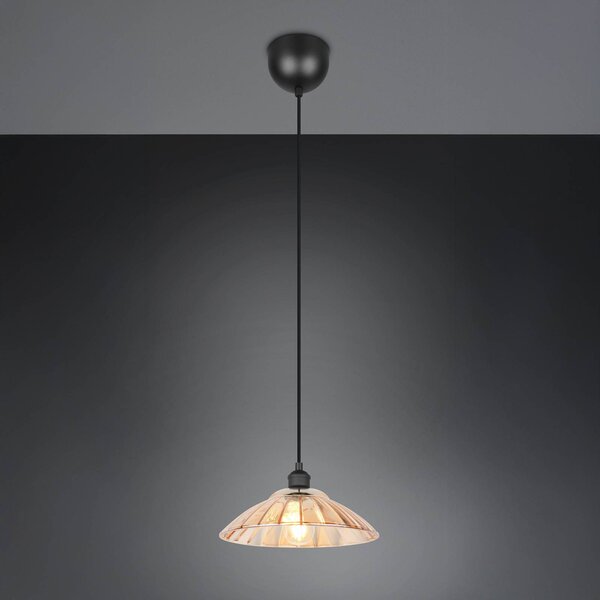 Reality Leuchten Lampada a sospensione Eluna, dimmerabile, Nero, Soggiorno / Sala da pranzo, Metallo, Lampada a sospensione