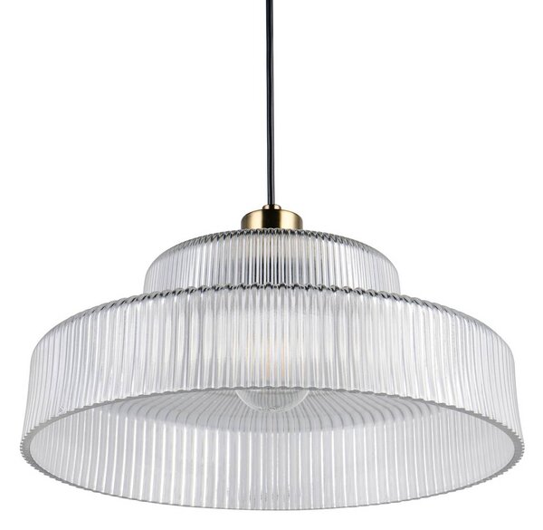 Reality Leuchten Lampada a sospensione Abella, dimmerabile, Chiaro / Trasparente, Soggiorno / Sala da pranzo, Vetro, Lampada a sospensione