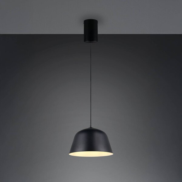 Reality Leuchten Lampada a sospensione Tova, dimmerabile, Nero, Soggiorno / Sala da pranzo, Metallo, Moderno, Lampada a sospensione
