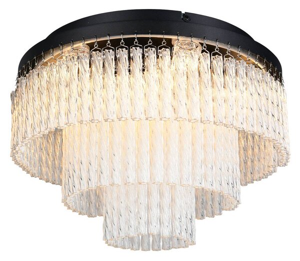 Reality Leuchten Lampadario a sospensione Vono, dimmerabile, Nero, Soggiorno / Sala da pranzo, Metallo, Plafoniera