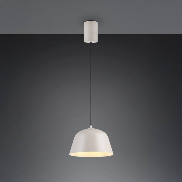 Reality Leuchten Lampada a sospensione Tova, dimmerabile, Alluminio / Grigio / Zincato, Soggiorno / Sala da pranzo, Metallo, Moderno, Lampada a sospensione