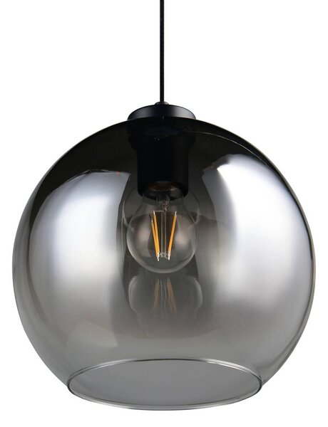 Reality Leuchten Lampada a sospensione Liora, dimmerabile, Alluminio / Grigio / Zincato, Soggiorno / Sala da pranzo, Vetro, Moderno, Lampada a sospensione