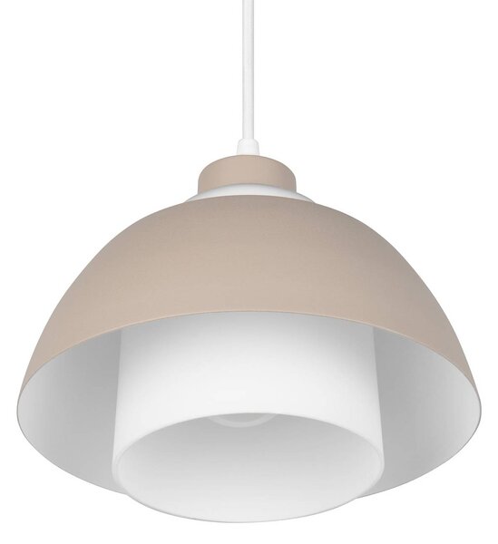 Reality Leuchten Lampada a sospensione Tilos, dimmerabile, Crema / Ambra, Soggiorno / Sala da pranzo, Metallo, Moderno, Lampada a sospensione