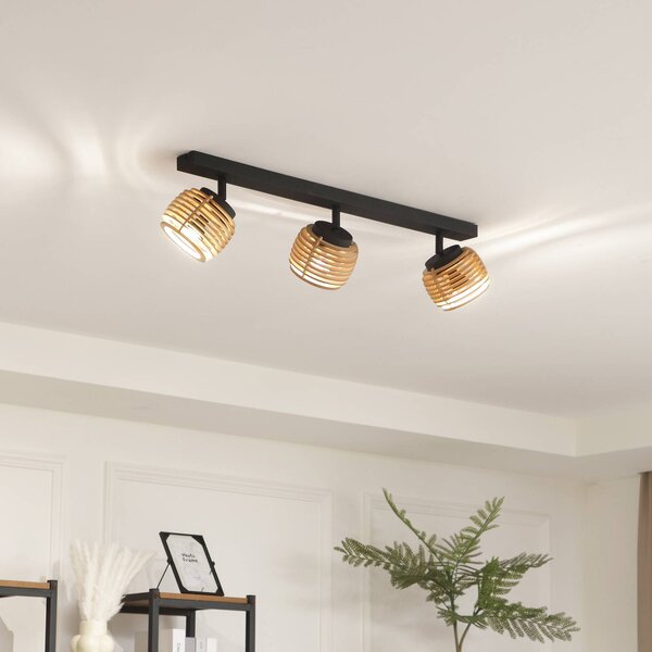 Plafoniera soffitto Ediz Lindby, dimmerabile, Nero, Corridoio, Metallo, Moderno, Plafoniera
