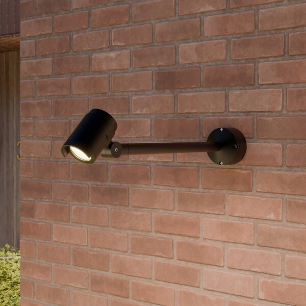 Lucande Faretto LED per esterni Beatrix, 58 cm, antracite, alluminio Beatrix, Nero, Alluminio, Moderno, Lampada LED da esterni