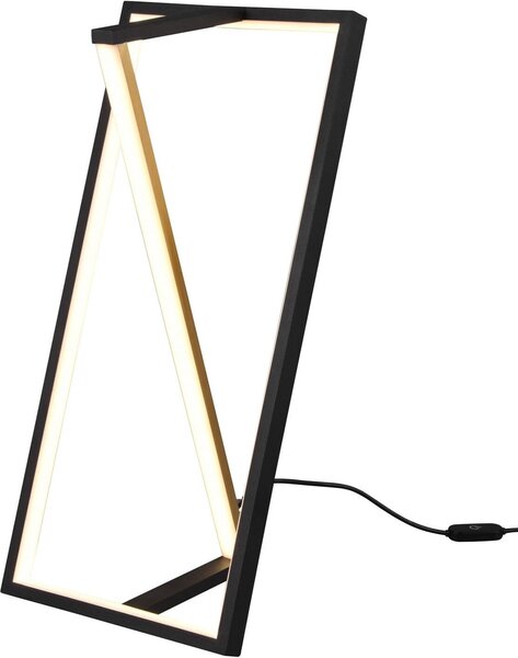 Lampada da tavolo LED EDGE nero-oro 9W, tonalità di bianco, 950 lm, metallo, dimensioni: 44x21x17,5 cm, IP20, Trio