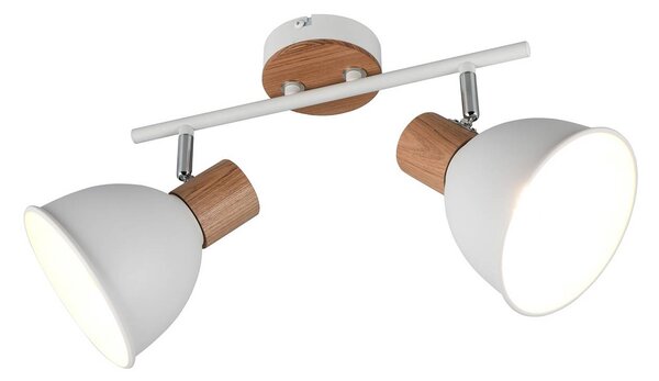 Reality Leuchten Plafoniera soffitto Delume, dimmerabile, Bianco / Opale, Soggiorno / Sala da pranzo, Metallo, Scandinavo, Plafoniera