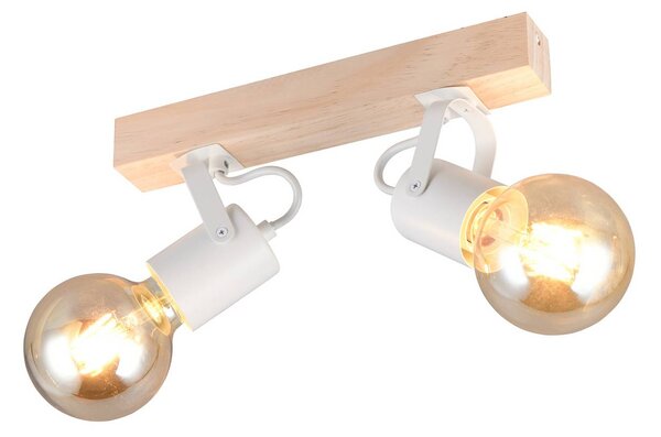 Reality Leuchten Plafoniera soffitto Lynar, dimmerabile, Bianco / Opale, Soggiorno / Sala da pranzo, Metallo, Moderno, Plafoniera