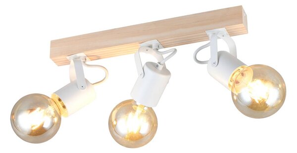 Reality Leuchten Plafoniera soffitto Lynar, dimmerabile, Bianco / Opale, Soggiorno / Sala da pranzo, Metallo, Moderno, Plafoniera