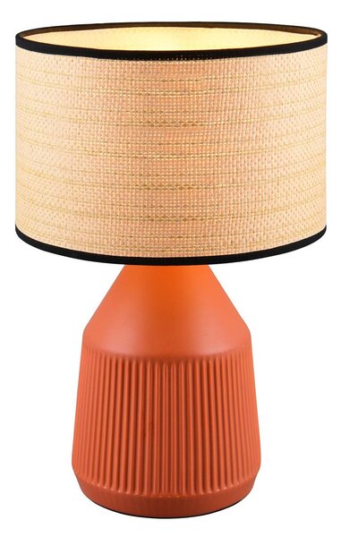 Reality Leuchten Lampada da tavolo Formentera, Marrone / Ruggine, Soggiorno / Sala da pranzo, Ceramica, Lampada da tavolo