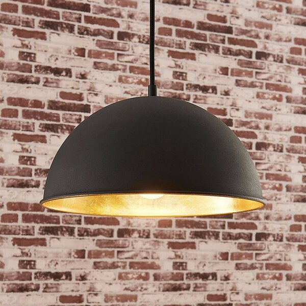 Lampada a sospensione Leya Lindby, dimmerabile, Nero, Soggiorno / Sala da pranzo, Metallo, Moderno, Lampada a sospensione