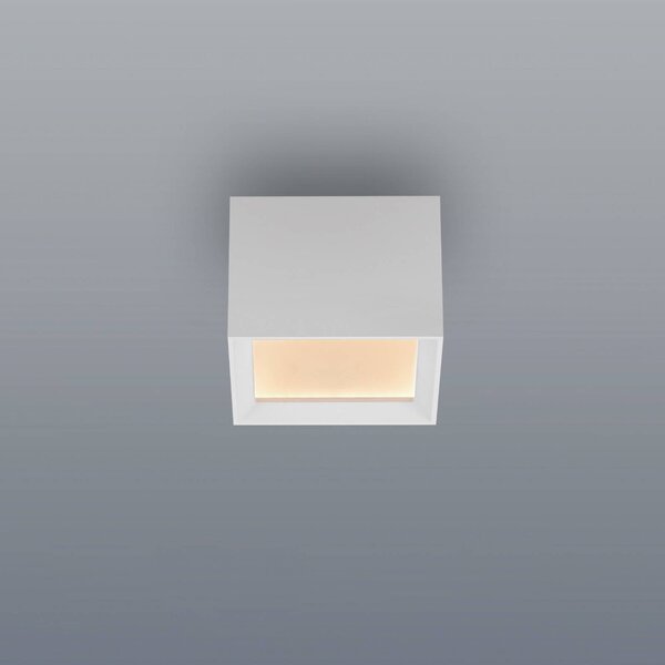 PURE Plafoniera soffitto Manhatten, dimmerabile, Bianco / Opale, Corridoio, Alluminio, Moderno, Plafoniera