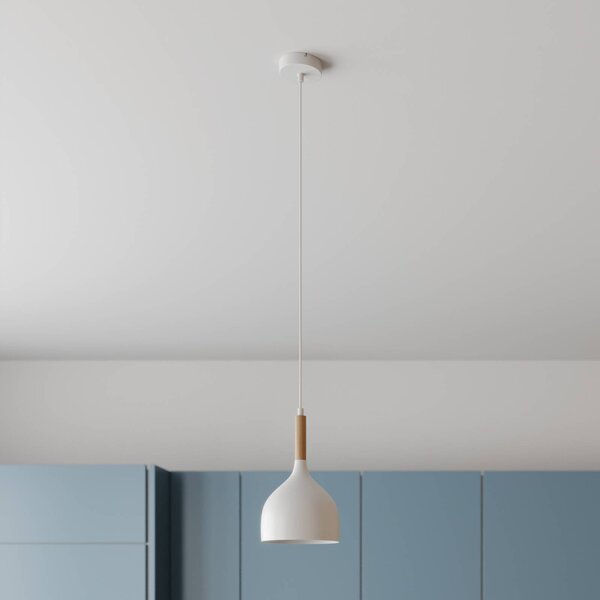 Lampada a sospensione Noak Luminex, dimmerabile, Bianco / Opale, Soggiorno / Sala da pranzo, Metallo, Moderno, Lampada a sospensione