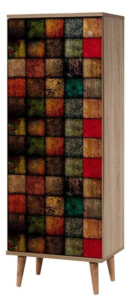 Scarpiera design legno e multicolore 50x135h cm in legno - Giadeite