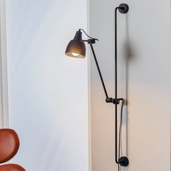 Applique da parete 997 ALDEX, Nero, Soggiorno / Sala da pranzo, Metallo, Moderno, Applique