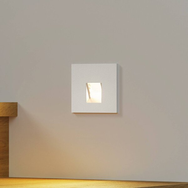 Arcchio Luci LED da incasso Vexi, 7,5 cm x cm, argento, CCT Vexi Arcchio, dimmerabile, Alluminio / Grigio / Zincato, Soggiorno / Sala da pranzo, Alluminio, Moderno, Faretto da incasso a parete