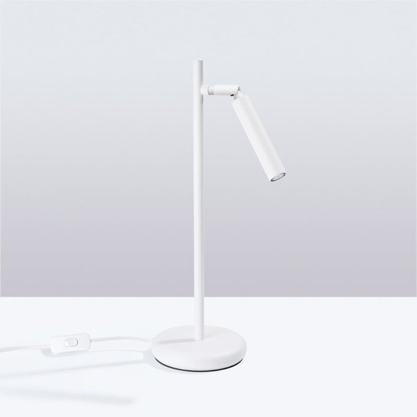 Lampada da tavolo bianca (altezza totale 43 cm) Fideus – Sollux