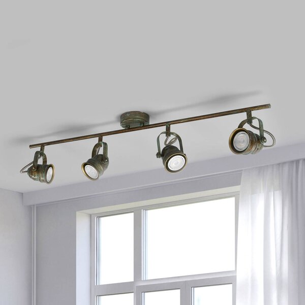 Faretto a soffitto Leonor Lindby, dimmerabile, Bronzo / Ottone antico, Soggiorno / Sala da pranzo, Metallo, Antico, Plafoniera