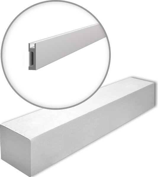NMC IL10-box WALLSTYL Noel Marquet 1 cartone con 14 strisce decorative Modanatura per pavimenti Illuminazione indiretta stile moderno colore grigio | 28 m
