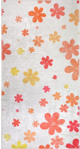 Tappeto per bambini arancione e avorio lavabile 60x100 cm Fall Flowers – Vitaus