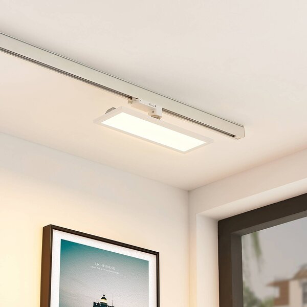 Arcchio Pannello LED trifase bianco 3000 K Hairis, Bianco / Opale, Studio / Ufficio, Plastica, Moderno