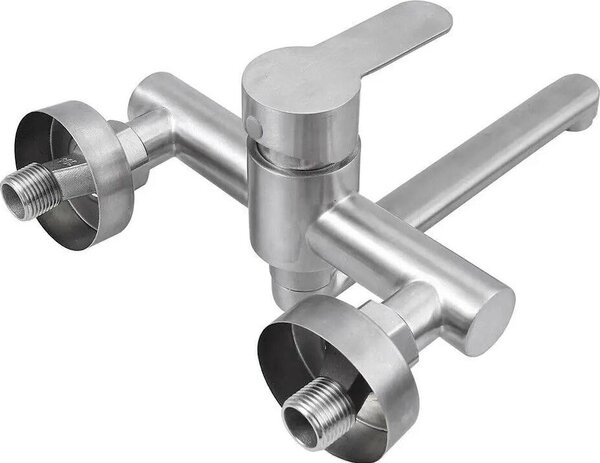 Rubinetto per lavabo - Montaggio a vista - Corpo in acciaio inossidabile 304 - Caratteristiche interne in acciaio inossidabile - Superficie liscia - Facile da pulire