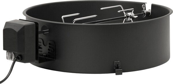 Set spiedo per barbecue BBQ-Toro per barbecue a bollitore Ø 47 cm con corpo barbecue, spiedo, motore e aghi per carne
