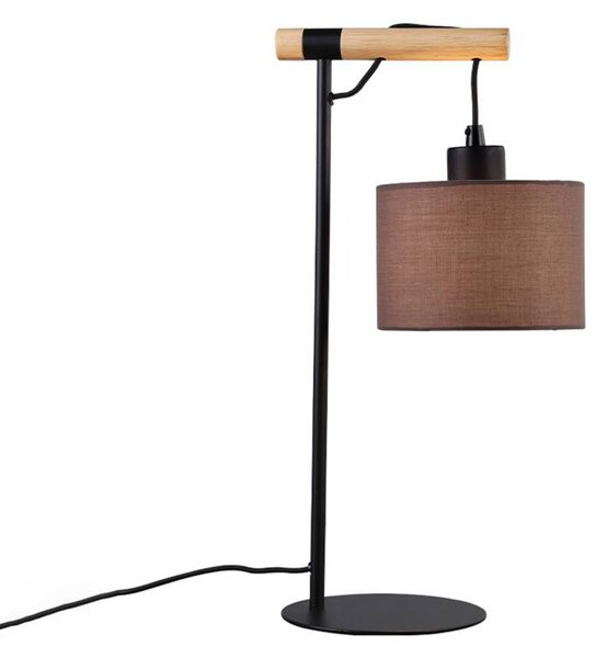 Viokef Lampada da tavolo Rika, dimmerabile, Alluminio / Grigio / Zincato, Soggiorno / Sala da pranzo, Tessuto / Stoffa / Seta, Lampada da tavolo